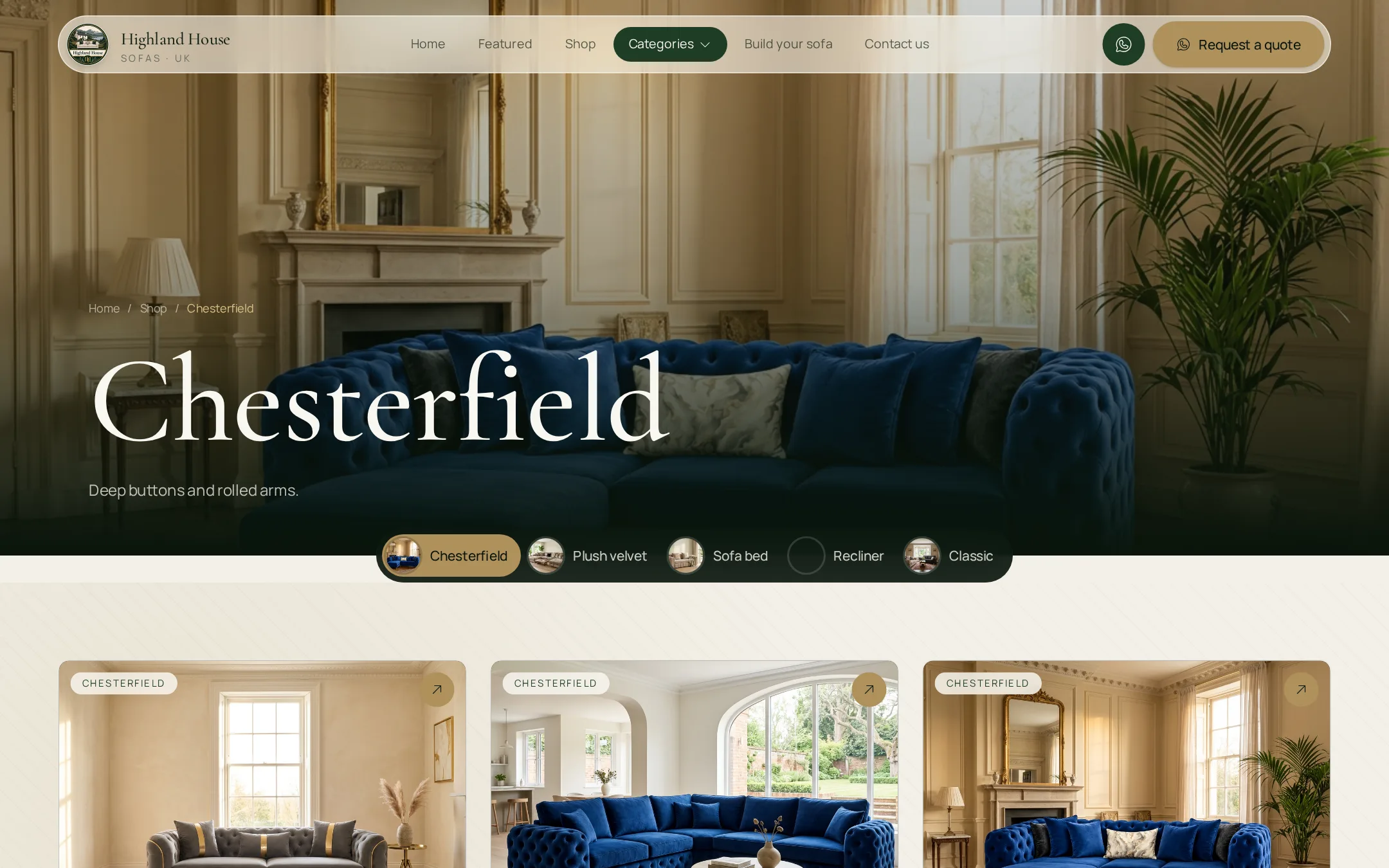 Highland House — Ecommerce feature shot, plate 06 / 07