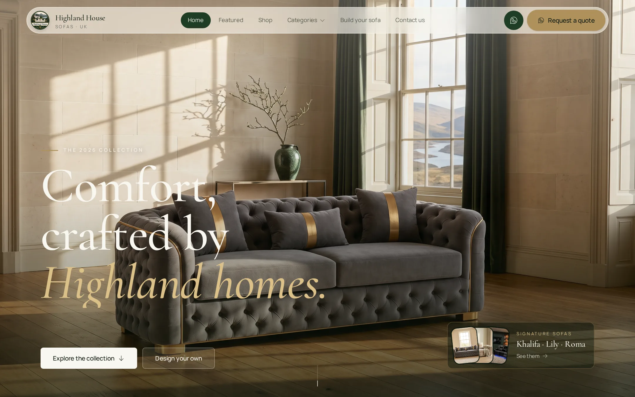 Highland House — Ecommerce feature shot, plate 02 / 07